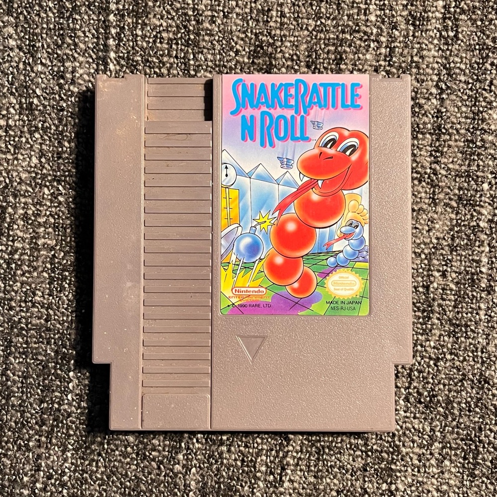 Snake Rattle N Roll‎ Nintendo NES Game